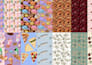 create a custom seamless food pattern for bakery or packaging